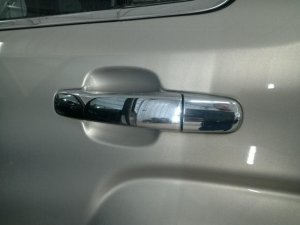 2010-2017 Chevrolet Equinox Chrome Chrome Exterior Door Handle - Rear, Left (Driver) (Used OEM)