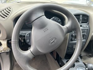 2003-2004 Hyundai Santa Fe Gray Steering Wheel Air Bag (Used OEM)
