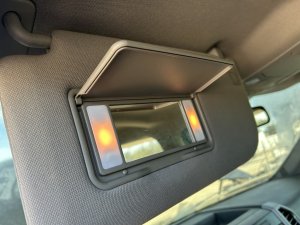 2015-2017 Ford F-150 Black Sun Visor with Vanity Light - Right (Passenger) (Used OEM)