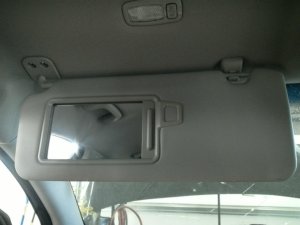 2016-2018 Hyundai Tucson Gray Sun Visor without Sunroof - Left (Driver) (Used OEM)