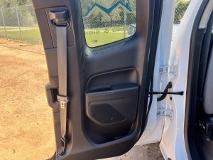 2015-2022 GMC Canyon Black Door Interior Trim Panel with Power Windows and Locks - Rear, Left (Driver) (Used OEM)