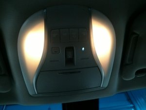 2014-2016 INFINITI QX60 Tan Overhead Console Panel with Map Lamps (Used OEM)