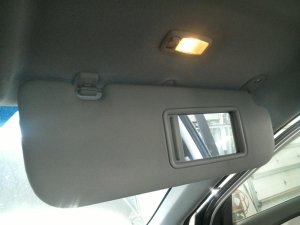 2011-2013 Hyundai Elantra Tan Sun Visor - Right (Passenger) (Used OEM)