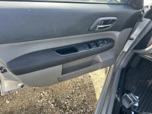 2003-2005 Subaru Forester Black Door Interior Trim Panel - Front, Left (Driver) (Used OEM)
