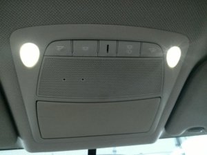 2017-2018 Nissan Rogue Sport Gray Overhead Roof Console with Map Lamps (Used OEM)