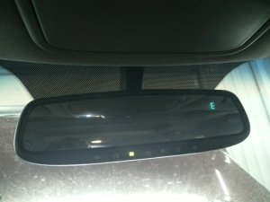 2017 Genesis G80 Auto-Dimming Interior Rear View Mirror with Compass and HomeLink (Used OEM)