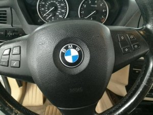 2007-2013 BMW X5 Black Steering Wheel Air Bag - Left (Driver) (Used OEM)