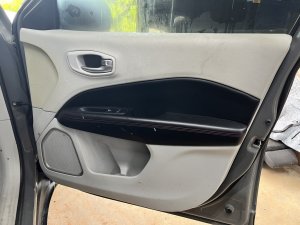2017-2021 Jeep Compass Gray Door Interior Trim Panel with Power Windows and Locks - Front, Right (Passenger) (Used OEM)
