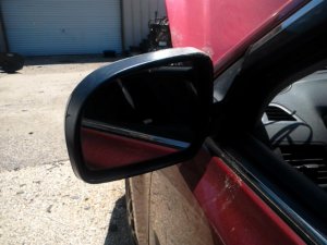 2011-2014 Subaru Legacy White Power Door/Side View Mirror - Left (Driver) (Used OEM)