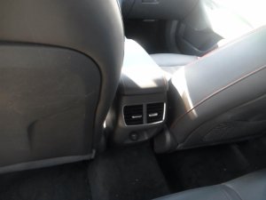 2020-2022 Hyundai Sonata Gray Front Floor Console Panel with Rear Vent and USB Port (Used OEM)