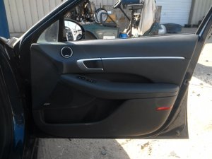 2020-2023 Hyundai Sonata Gray Door Interior Trim Panel with Power Windows and Locks - Front, Right (Passenger) (Used OEM)