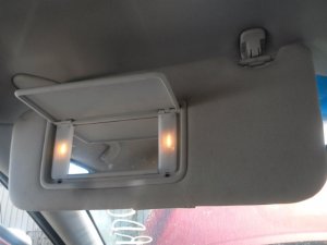 2010-2014 Subaru Legacy Beige Sun Visor with Dual Bulb Vanity Light - Left (Driver) (Used OEM)