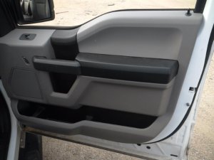 2018-2020 Ford F-150 Gray Power Door Interior Trim Panel - Front, Right (Passenger) (Used OEM)