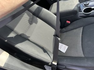 2015-2020 INFINITI QX60 Brown Seat Belt Assembly with Pretensioner - Front, Right (Passenger) (Used OEM)