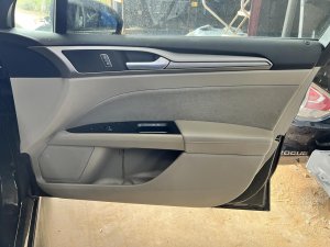 2017-2020 Ford Fusion Tan Door Interior Trim Panel - Front, Right (Passenger) (Used OEM)