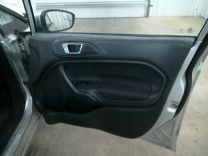 2014-2019 Ford Fiesta Black Door Interior Trim Panel with Power Windows and Locks - Front, Right (Passenger) (Used OEM)
