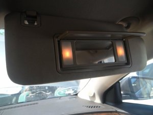 2010 Buick Allure Tan Sun Visor with Illuminated Vanity Mirror - Right (Passenger) (Used OEM)