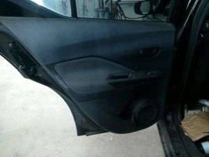 2018-2020 Nissan Kicks Black Door Interior Trim Panel with Power Windows and Locks - Rear, Left (Driver) (Used OEM)
