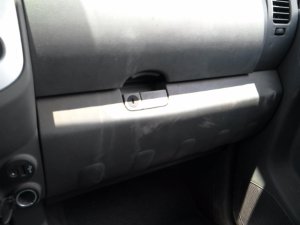 2005-2015 Nissan Xterra Gray Upper Glove Box Assembly (Used OEM)