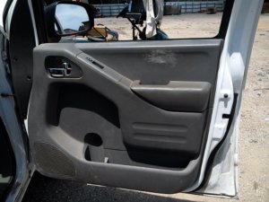 2015-2019 Nissan Frontier Gray Door Interior Trim Panel with Manual Windows and Locks - Front, Right (Passenger) (Used OEM)