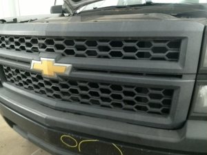 2014-2015 Chevrolet Silverado 1500 Black Textured Work Truck Grille (Used OEM)