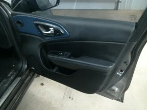 2015-2017 Chrysler 200 Tan Door Interior Trim Panel with Power Windows and Locks - Front, Right (Passenger) (Used OEM)