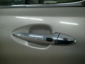 2007-2012 Lexus ES350 Chrome Exterior Door Handle - Rear, Left (Driver) (Used OEM)