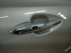 2007-2012 Lexus ES350 Chrome Chrome Exterior Door Handle - Rear, Right (Passenger) (Used OEM)
