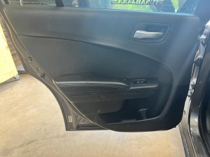 2011-2018 Chrysler 300 Black Door Interior Trim Panel - Rear, Left (Driver) (Used OEM)