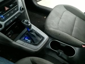 2017-2018 Hyundai Elantra Black Front Floor Console Panel (Used OEM)