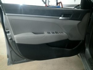 2017-2020 Hyundai Elantra Black Door Interior Trim Panel - Front, Left (Driver) (Used OEM)