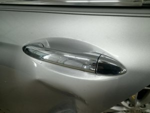 2013-2017 Honda Accord Chrome Chrome Exterior Door Handle - Rear, Left (Driver) (Used OEM)