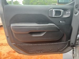 2018-2024 Jeep Wrangler Black Door Interior Trim Panel - Front, Left (Driver) (Used OEM)