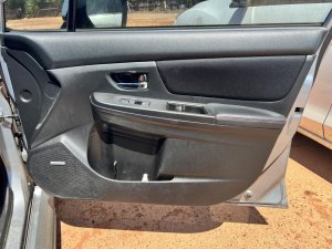 2015-2021 Subaru WRX Black Door Interior Trim Panel - Front, Right (Passenger) (Used OEM)