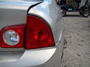 2008-2012 Chevrolet Malibu Black Quarter Panel Mounted Taillight Assembly - Right (Passenger) (Used OEM)