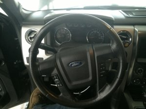 2013-2014 Ford F-150 Black Tilt and Telescopic Steering Column with Cruise and Radio Controls (Used OEM)