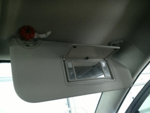  Fiat Freemont Red Sun Visor with Illuminated Vanity Mirror - Right (Passenger) (Used OEM)