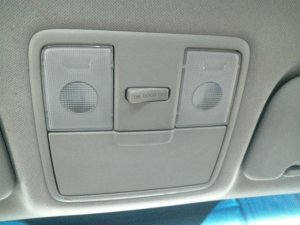 2014-2016 Kia Forte Koup Gray Roof Overhead Console Panel (Used OEM)