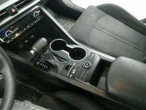 2021-2024 Kia K5 Black Front Center Console Top Panel with Wireless Charging Pad and USB Ports (Used OEM)