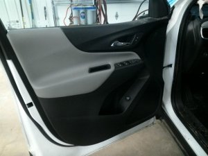 2018-2020 GMC Terrain Black Door Interior Trim Panel with Power Windows and Locks - Front, Left (Driver) (Used OEM)