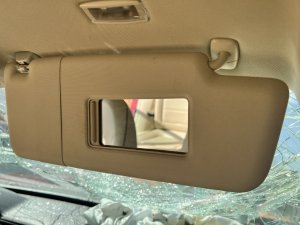 2012-2022 Volkswagen Passat Tan Illuminated Sun Visor - Right (Passenger) (Used OEM)