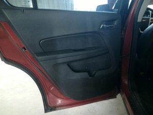 2010-2017 GMC Terrain Black Door Interior Trim Panel - Rear, Left (Driver) (Used OEM)