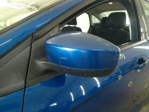 2018 Ford Focus Gray Power Door/Side View Mirror - Left (Driver) (Used OEM)