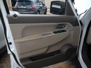 2007-2011 Dodge Nitro Tan Door Interior Trim Panel with Power Windows and Locks - Front, Left (Driver) (Used OEM)