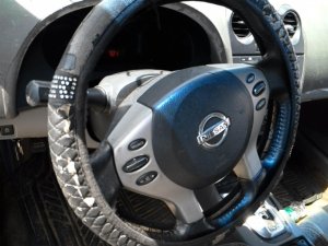 2010-2013 Nissan Altima Black Steering Wheel Air Bag - Left (Driver) (Used OEM)