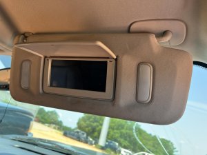 2007-2010 GMC Sierra Black Illuminated Vanity Mirror Sun Visor - Right (Passenger) (Used OEM)