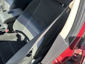 2006 Lincoln Zephyr Tan Seat Belt Assembly with Pretensioner - Front, Right (Passenger) (Used OEM)