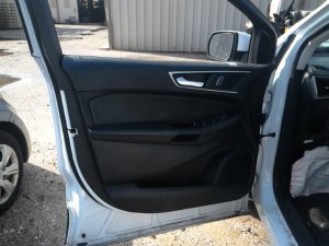 2019-2024 Ford Edge Black Door Interior Trim Panel with Power Windows and Locks - Front, Left (Driver) (Used OEM)