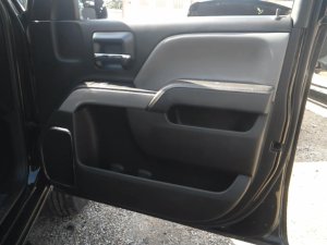 2015-2019 GMC Sierra 2500 HD Gray Door Interior Trim Panel - Front, Right (Passenger) (Used OEM)