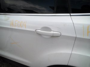 2013-2019 Ford Escape White Exterior Door Handle - Rear, Left (Driver) (Used OEM)